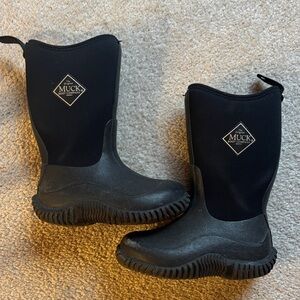 Muck Kids Black Rain & Snow Boots
